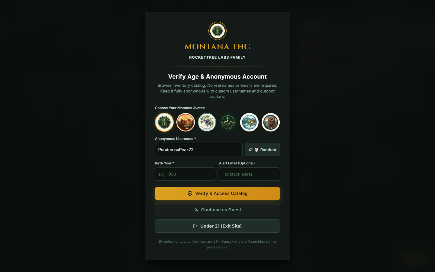 Montana THC Menu Matrix